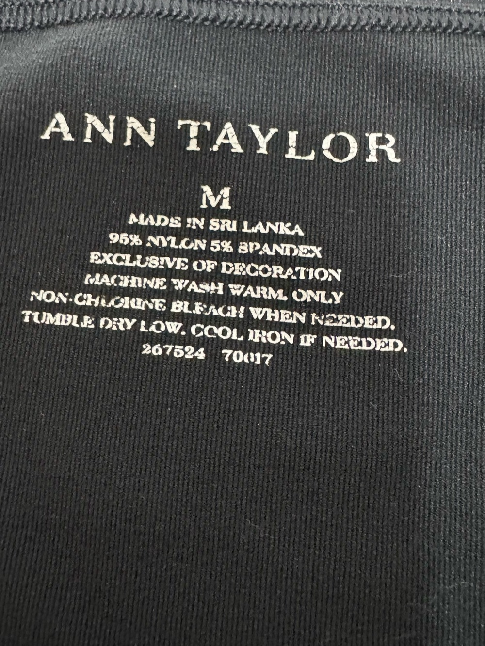 Ann Taylor Black Women's basic cami top medium - Picture 4 of 4